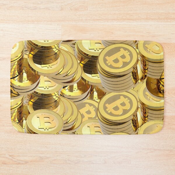 Item preview, Bitcoin Gold Coins Pattern designed and sold by Phantasmal-2-do.