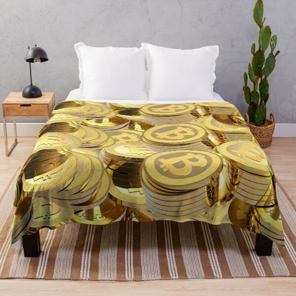 Item preview, Bitcoin Gold Coins Pattern designed and sold by Phantasmal-2-do.