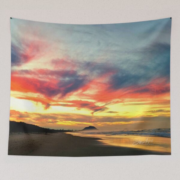Item preview, RED PELICAN SUNSET CLOUDS designed and sold by Steffi August.