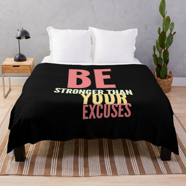 Item preview, Be Stronger than Your Excuses (6/16) designed and sold by Fit & Fun Gallery.