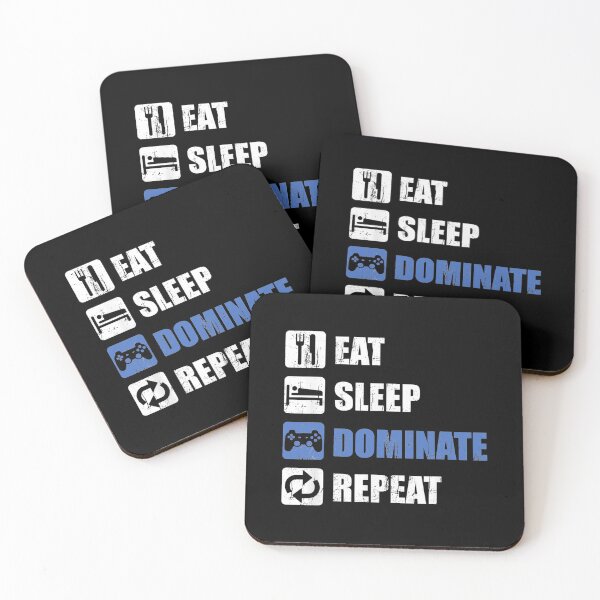 Item preview, Eat Sleep Dominate Repeat Funny Gamer Saying designed and sold by SweetbeStore.