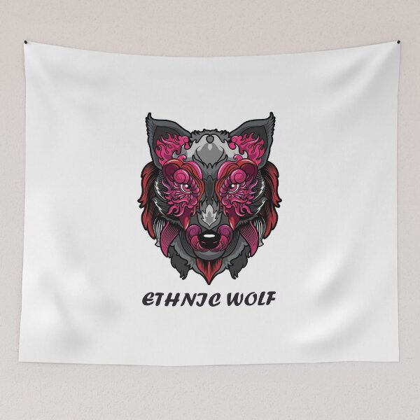 Item preview, Ethnic wolf designed and sold by Mihirawa.