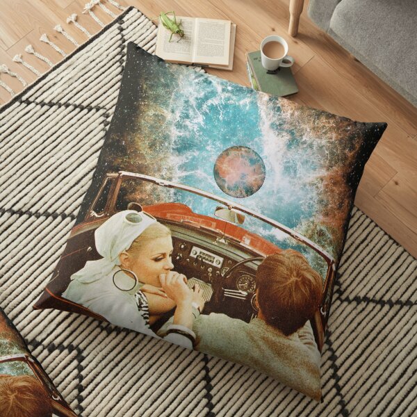 Space Riders Floor Pillow