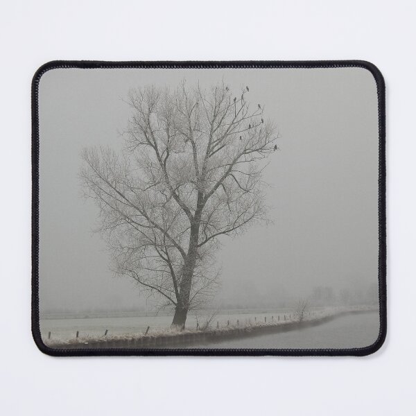 Item preview, Winter landscape with tree, birds and a river in the Netherlands designed and sold by Anita van Gendt.