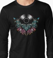 Grow - Music tee with Vintage Record Long Sleeve T-Shirt