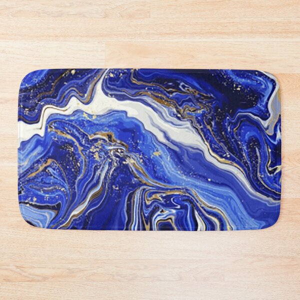 Item preview, Navy blue and gold marble designed and sold by OtterFactory.