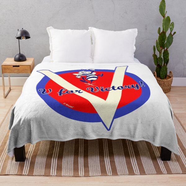 Item preview, V for Victory World War 2 Insignia Retro 40s Cartoon Style designed and sold by skullislandprod.