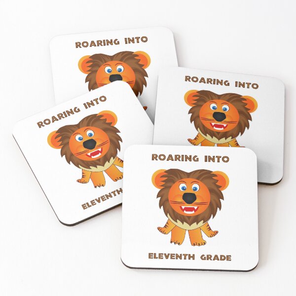 Item preview, Roaring Into Eleventh Grade (Cartoon Lion) designed and sold by TimespunThreads.
