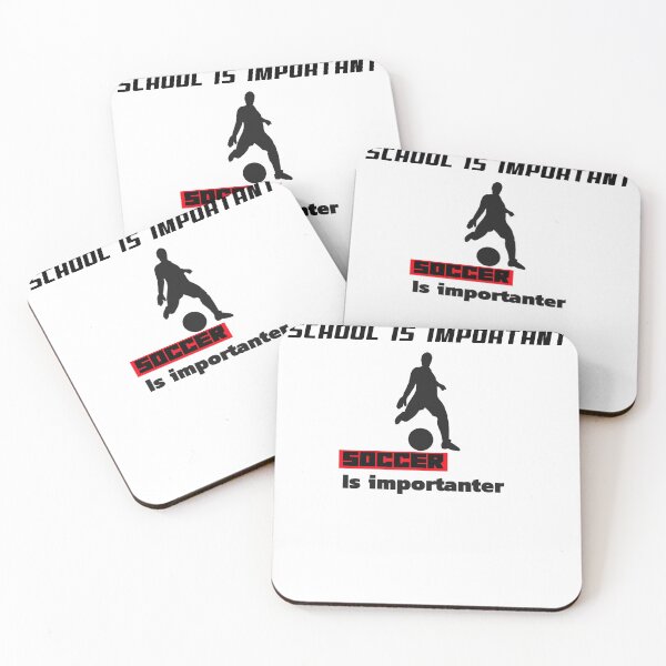Item preview, School is important - soccer is importanter designed and sold by Dvzshirts.