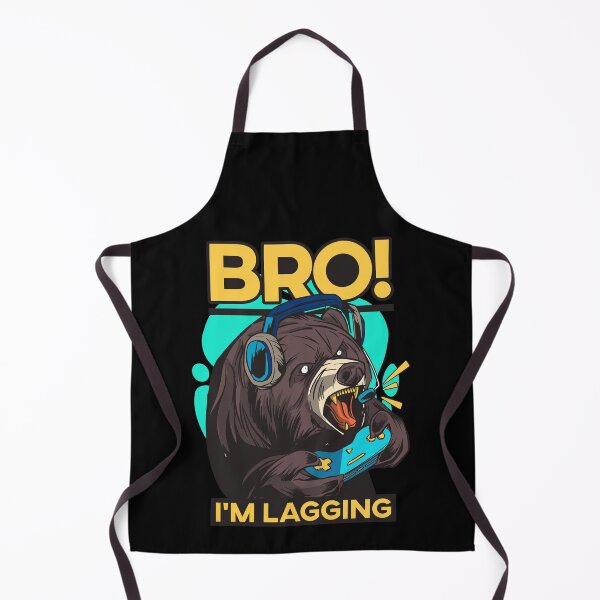 Item preview, Bro, I'm lagging! Angry Gamer Bear designed and sold by MnEmzStudio.