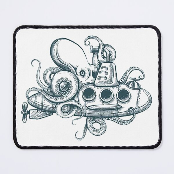 Item preview, Giant octopus and submarine designed and sold by OtterFactory.