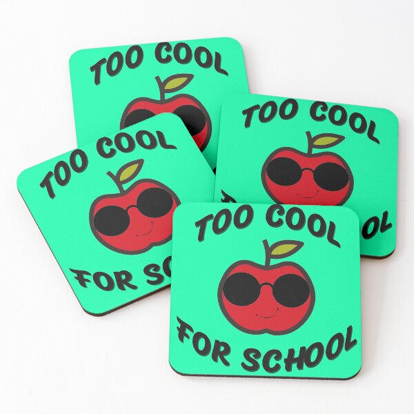 Item preview, Too Cool For School Smiling Apple Wearing Glasses Humor First Day of School Toddler Back to School Humor Gift Idea designed and sold by catchyology.