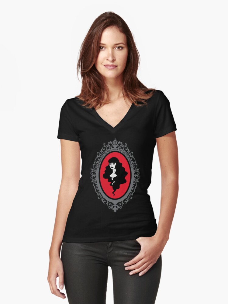 Thumbnail 1 of 3, Fitted V-Neck T-Shirt, Magic Mirror designed and sold by xXProserPinaXx.