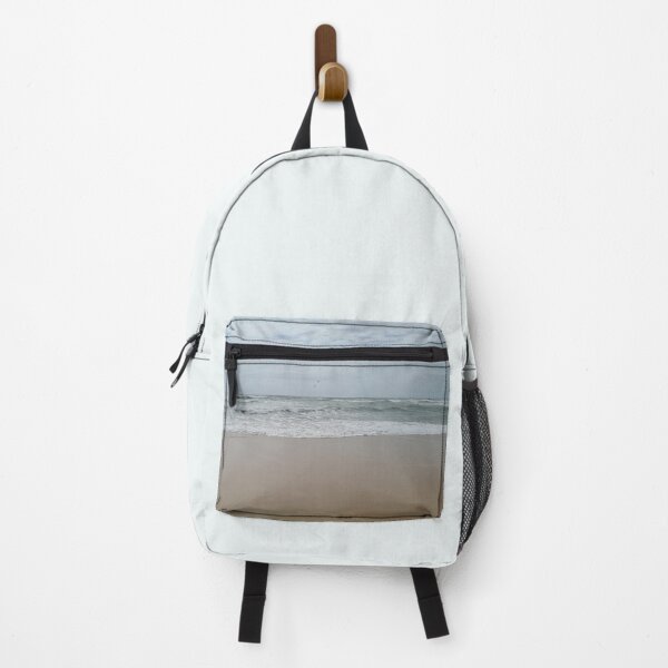 Item preview, Ocean blue waves, brown sand and cloudy sky designed and sold by Funny-Quote.