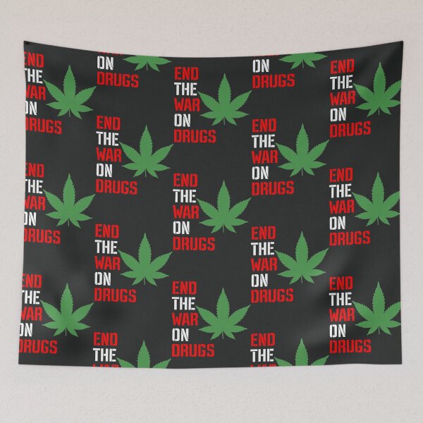 Item preview, End the War on Drugs (White Text, Black designed and sold by CharlesPeterfs.
