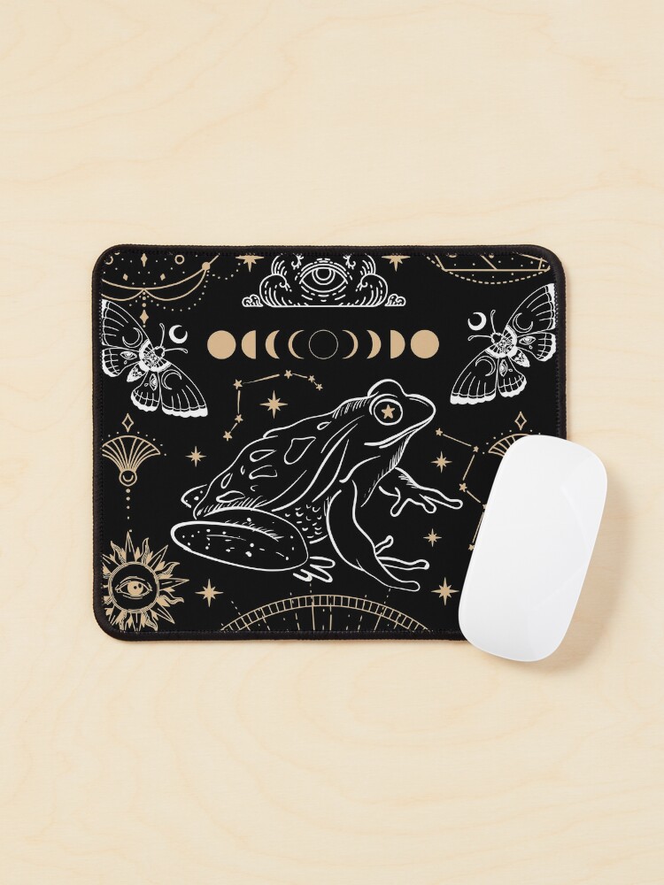  Moon Mushroom Gaming Desk Pad Cute Dark Tarot