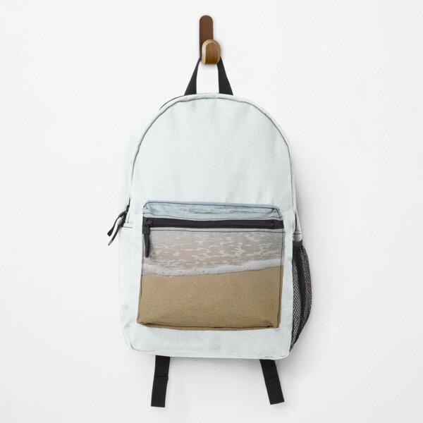 Item preview, Ocean blue waves, brown sand and cloudy sky designed and sold by Funny-Quote.