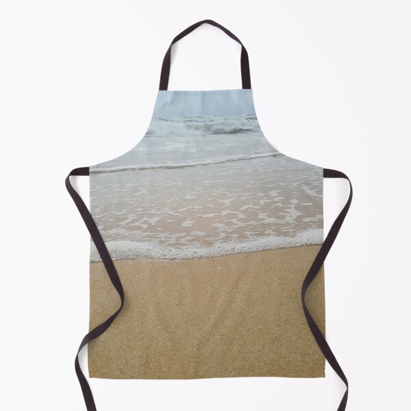 Item preview, Ocean blue waves, brown sand and cloudy sky designed and sold by Funny-Quote.