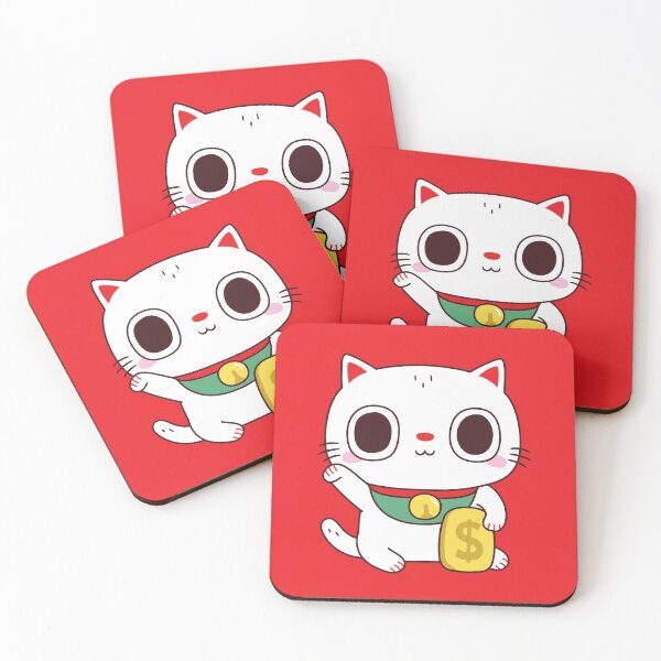 Item preview, Cute Maneki Neko Fortune Money Cat designed and sold by rustydoodle.
