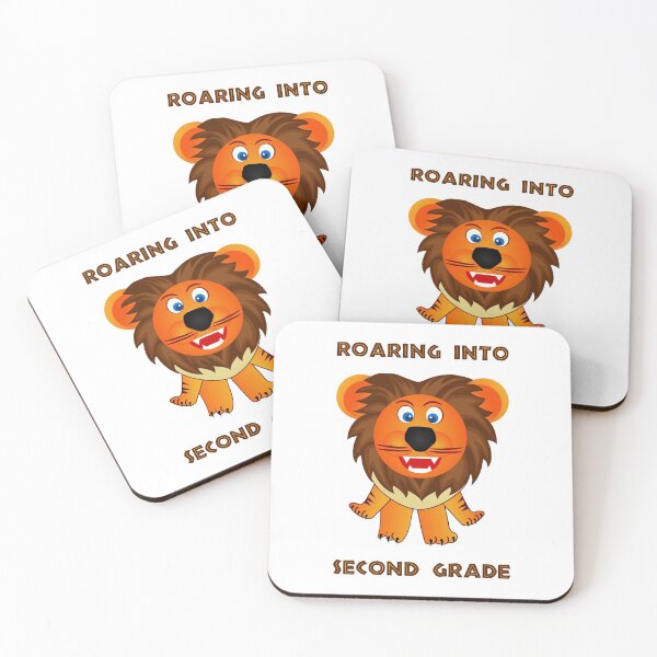 Item preview, Roaring Into Second Grade (Cartoon Lion) designed and sold by TimespunThreads.