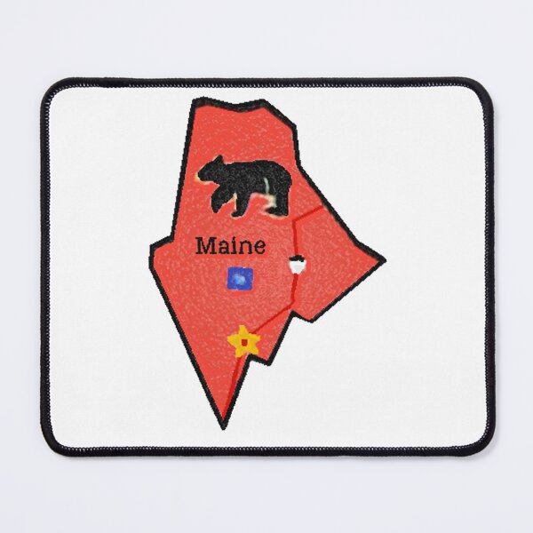 Item preview, Maine Tourist Map designed and sold by Havocgirl.
