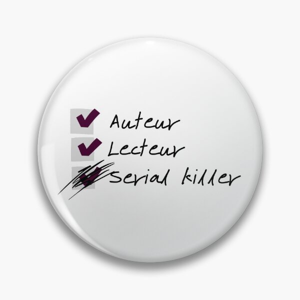 Item preview, Checkbox - Author, reader, serial killer designed and sold by Génération Ecriture.