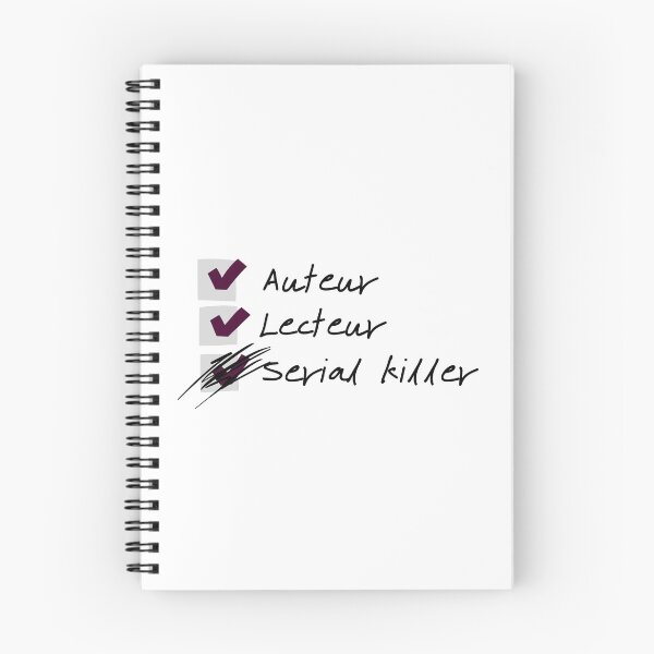 Item preview, Checkbox - Author, reader, serial killer designed and sold by Génération Ecriture.