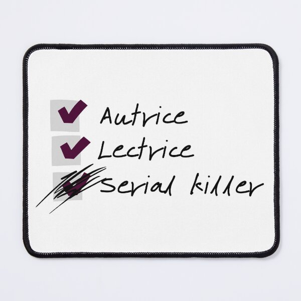 Item preview, Checkbox - Author, reader, serial killer designed and sold by Génération Ecriture.