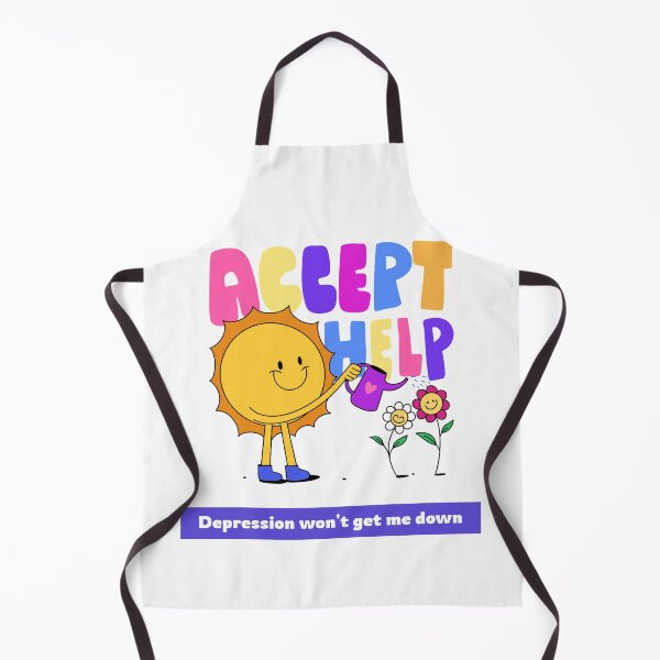 Item preview, Accept help - Depression won't get me down designed and sold by Dvzshirts.