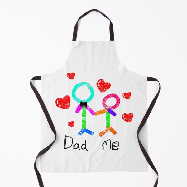 Item preview, Dad and Me told love dad, with doodle kid hand drawing a colorful crayon. designed and sold by little-monkey-s.