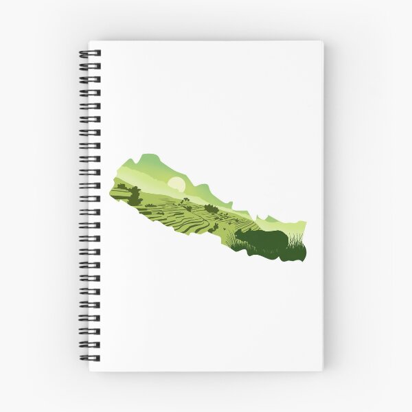 Item preview, Nepal, map and landscape designed and sold by landscapeworlds.