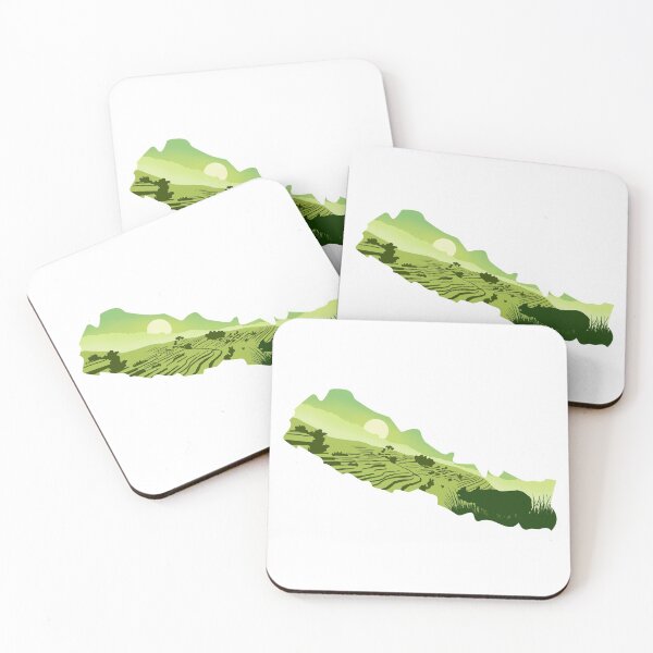 Item preview, Nepal, map and landscape designed and sold by landscapeworlds.