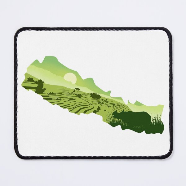 Item preview, Nepal, map and landscape designed and sold by landscapeworlds.