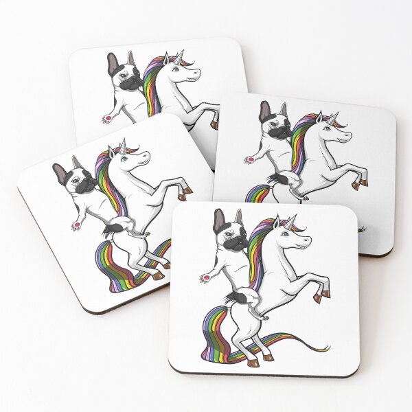 Item preview, French Bulldog Riding Unicorn designed and sold by underheaven.