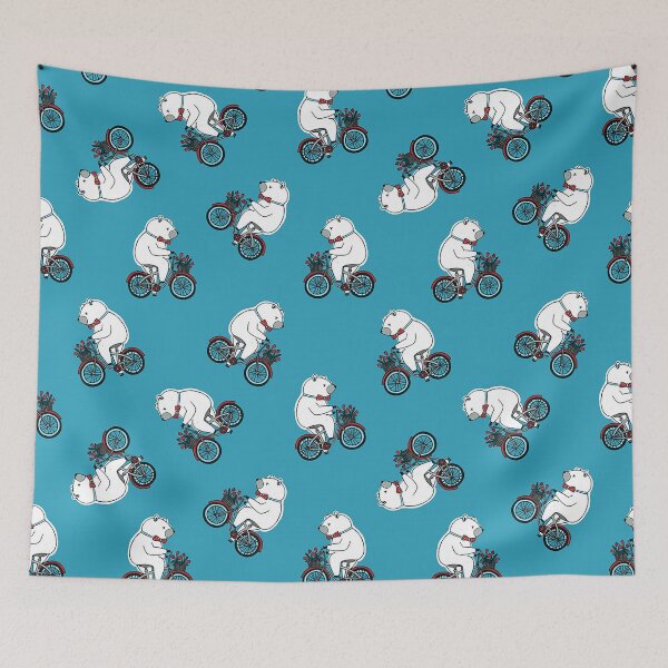 Item preview, Polar bear on bicycle designed and sold by OtterFactory.