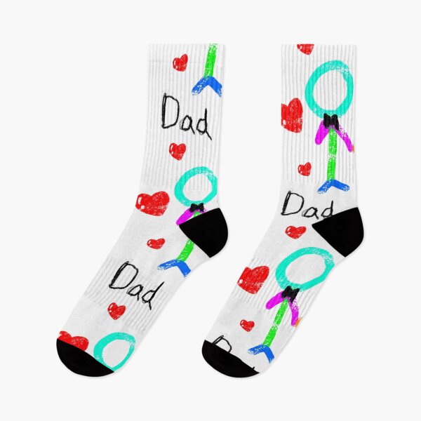 Item preview, Dad and Me told love dad, with doodle kid hand drawing a colorful crayon. designed and sold by little-monkey-s.