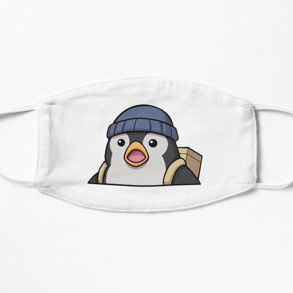 Surprised Penguin Flat Mask