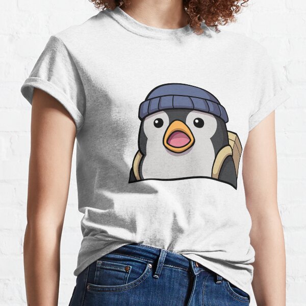 Pingüino sorprendido Camiseta clásica