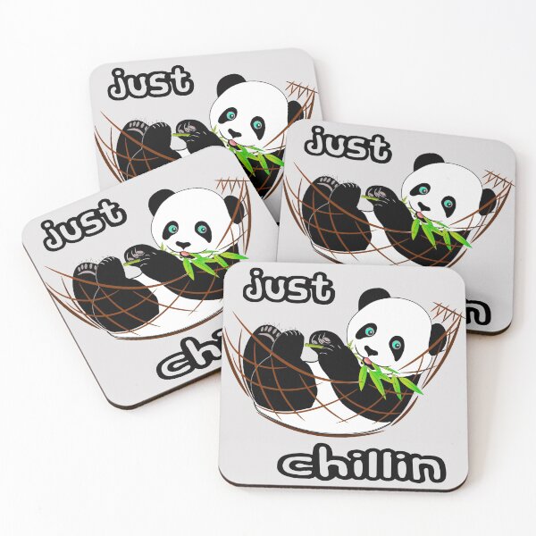 Item preview, Panda bear chilling having a bamboo snack designed and sold by EyeCandyStuff.