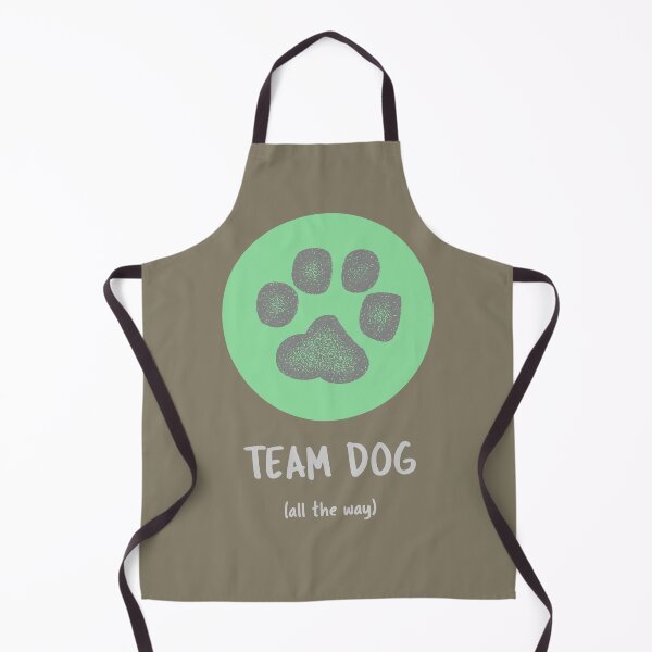 Item preview, Team dog (all the way) green paw print designed and sold by kookycomet.