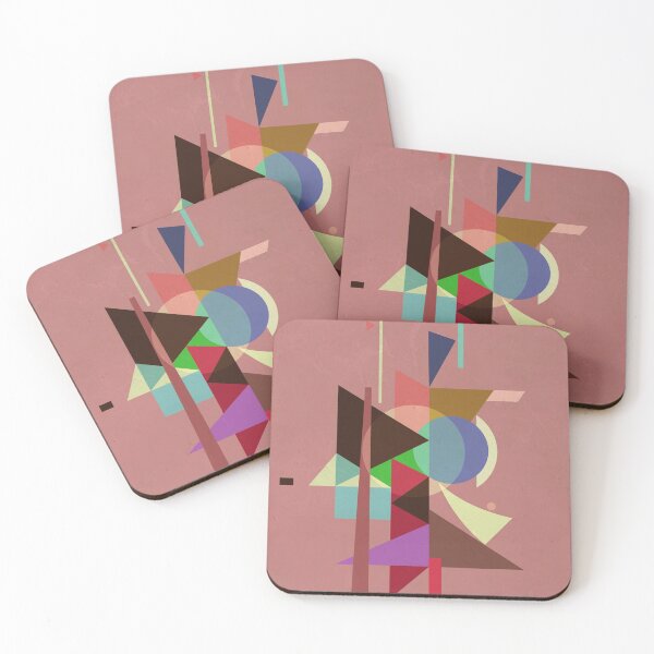 Item preview, Abstract composition - inspired by cubism, purple  designed and sold by korasi.