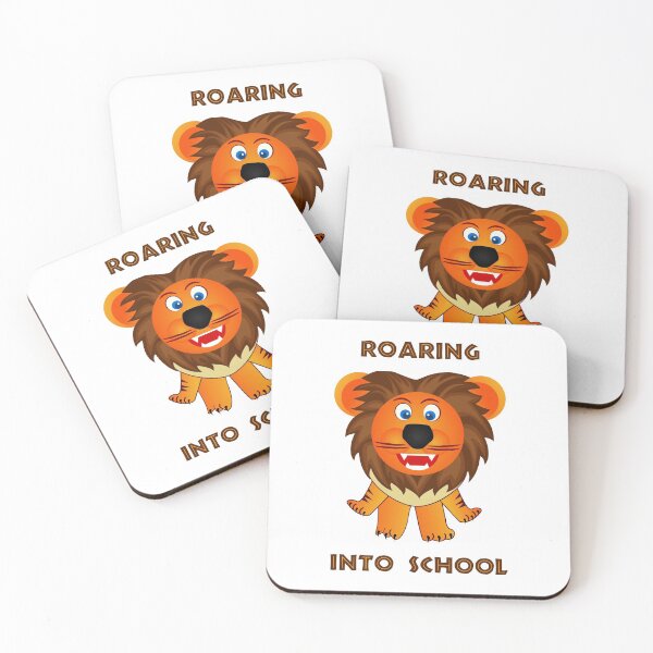 Item preview, Roaring Into School (Cartoon Lion) designed and sold by TimespunThreads.