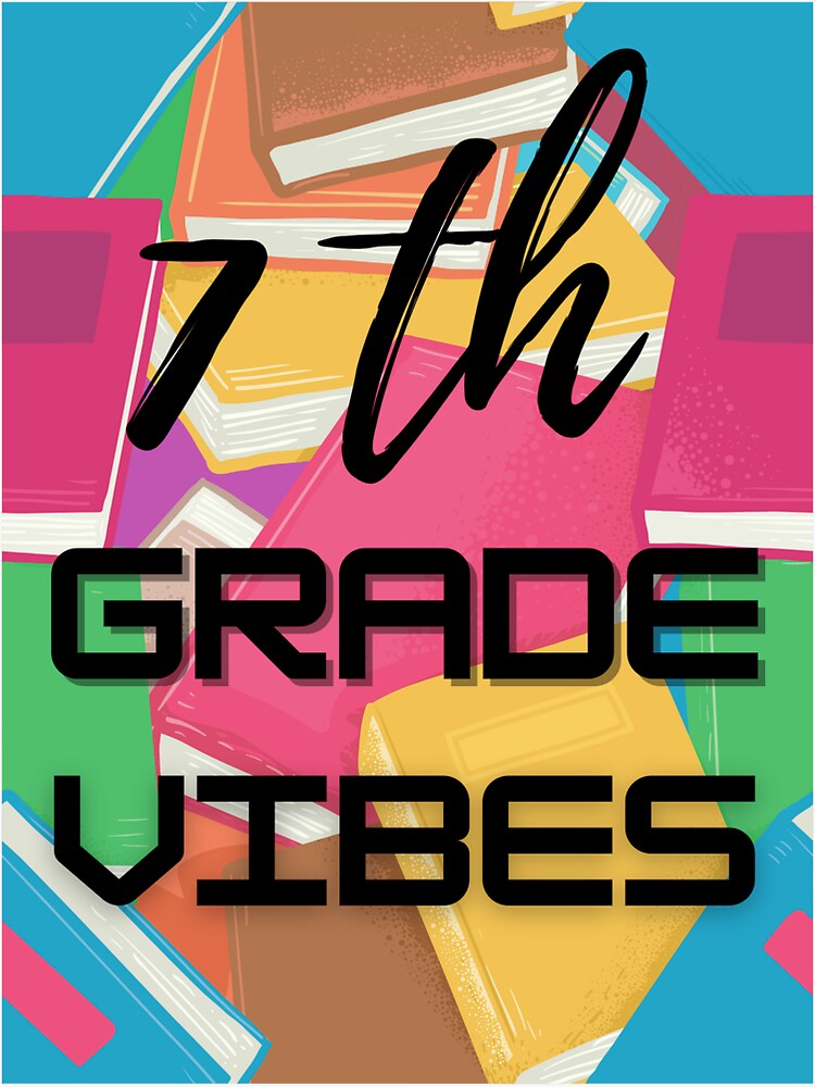 "Seventh Grade Vibes" Sticker for Sale by GTS-creations | Redbubble