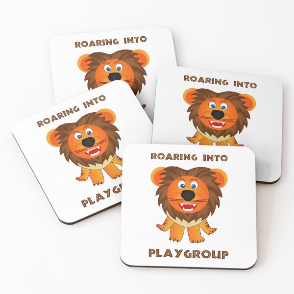 Item preview, Roaring Into Playgroup (Cartoon Lion) designed and sold by TimespunThreads.