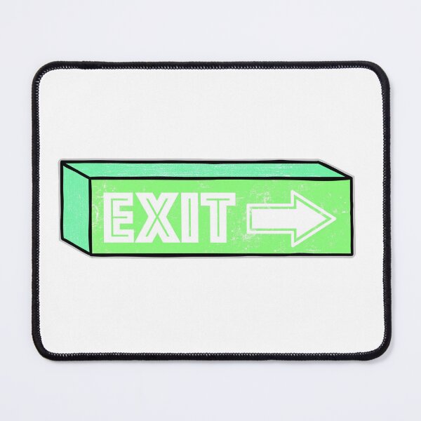 Item preview, Old lightbox sign with the word Exit designed and sold by FontGraphics.