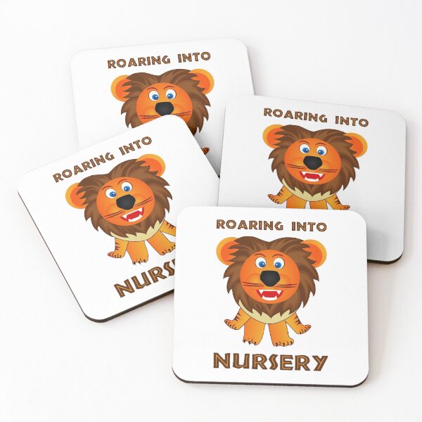 Item preview, Roaring Into Nursery (Cartoon Lion) designed and sold by TimespunThreads.