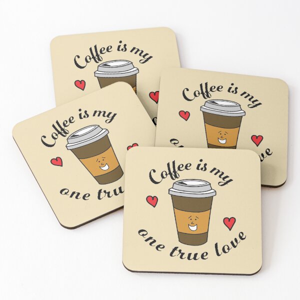 Artikelvorschau, Kaffee ist meine einzig wahre Liebe entworfen und verkauft von Sketchypenface.