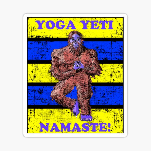 Yoga Yeti - Namaste Sticker