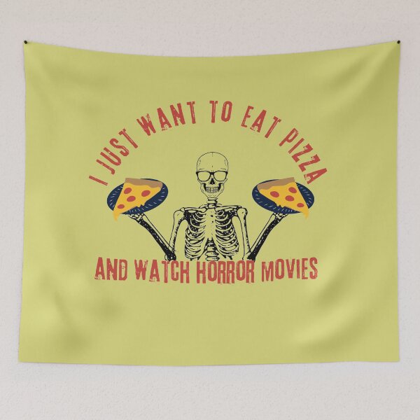 Item preview, i just want to eat pizza and watch horror movies designed and sold by syeda noon.