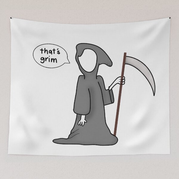 Item preview, Grim reaper Halloween funny spooky joke designed and sold by E.K Spencer.